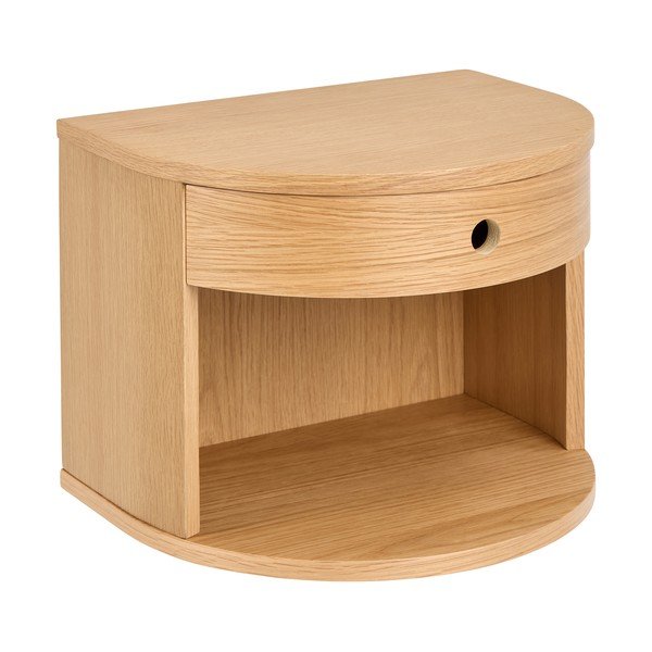 Noćni ormarić u dekoru hrasta u svijetloj prirodnoj boji Paron – Actona-image-2