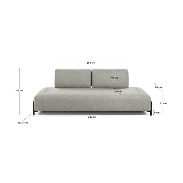 Bež-siva sofa La Forma Compo-image-3