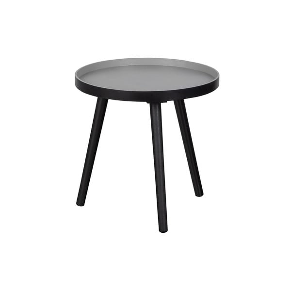 Crni stolić WOOOD Sasha, ø 41 cm-image-1