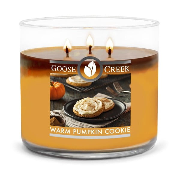 Mirisna svijeća u staklenoj posudi Goose Creek Warm Pumpkin, 35 sati gorenja