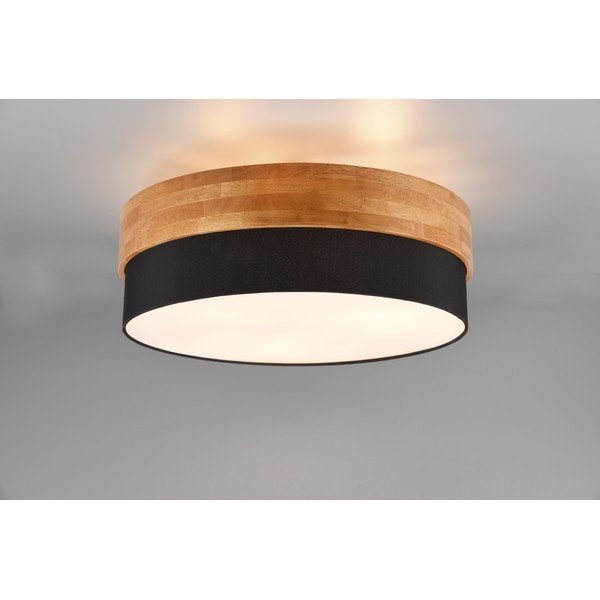 Crna/u prirodnoj boji stropna svjetiljka s tekstilnim sjenilom Seasons – Trio-image-2