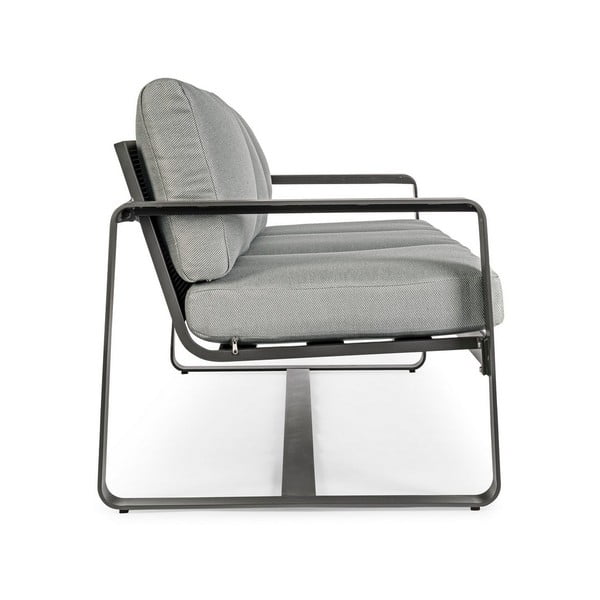 Siva vrtna sofa aluminijska Merrigan   – Bizzotto-image-3