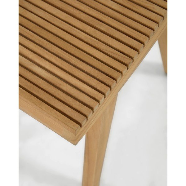 Stolac od masivne tikovine u prirodnoj boji Vicentina – Kave Home-image-4