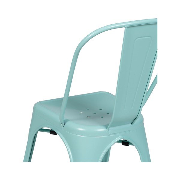 Tirkizne metalne blagovaonske stolice u setu 2 kom – Ixia-image-4