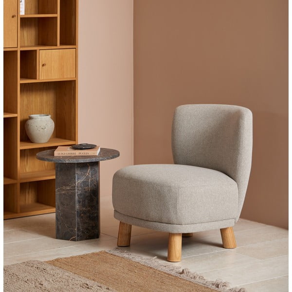 Mramorni okrugli pomoćni stol ø 50 cm Naxos – Actona-image-1