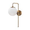 Bijela/mjedena zidna lampa Viran – Opviq lights