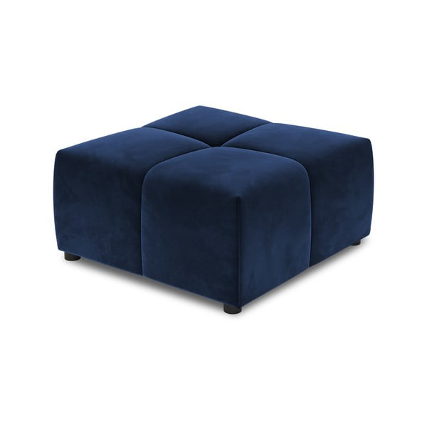 Plavi baršunasti sofa modul Rome Velvet - Cosmopolitan Design