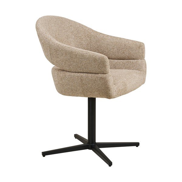 Bež podstavljena blagovaonska stolica s naslonima za ruke Dover – House Nordic-image-3