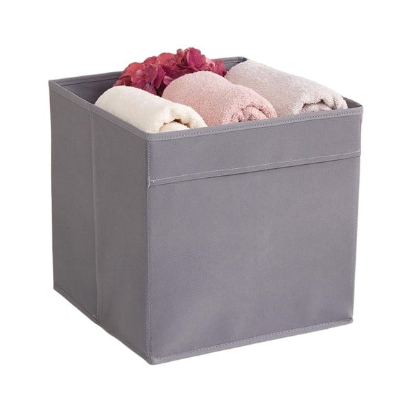 Siva tekstilna kutija za pohranu 30x30x30 cm – Mioli Decor