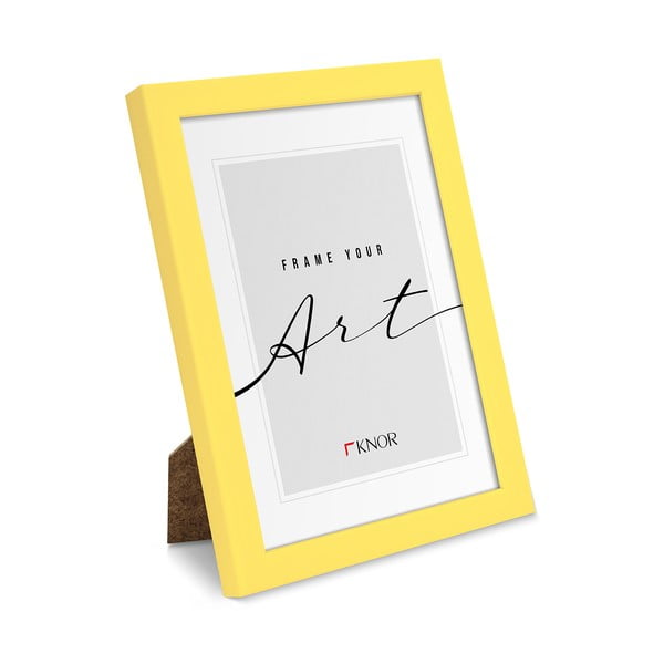 Žuti  stojeći/viseći okvir 12x17 cm – knor