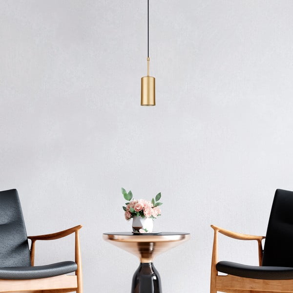 Viseća svjetiljka zlatne boje Squid Lighting Geo, visina 124 cm-image-2