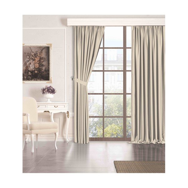 Bež zavjesa za djelomično zamračenje 150x260 cm – Mila Home-image-2