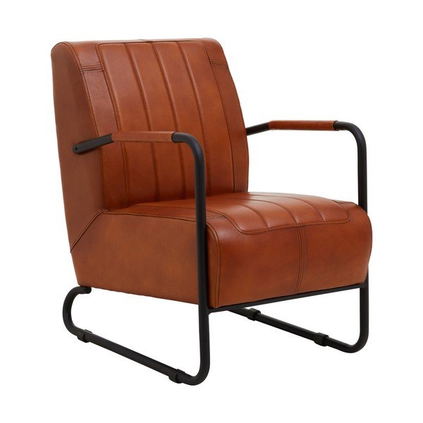 Smeđa kožna fotelja Buffalo – Premier Housewares