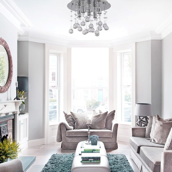 Evergreen Lights Crido Drops Chrome stropna svjetiljka, ⌀ 26 cm-image-1