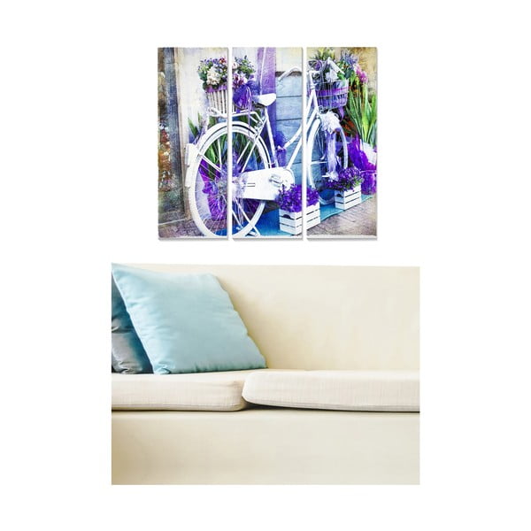 Slike u setu od 3 kom 20x50 cm Lavender - Wallity-image-1