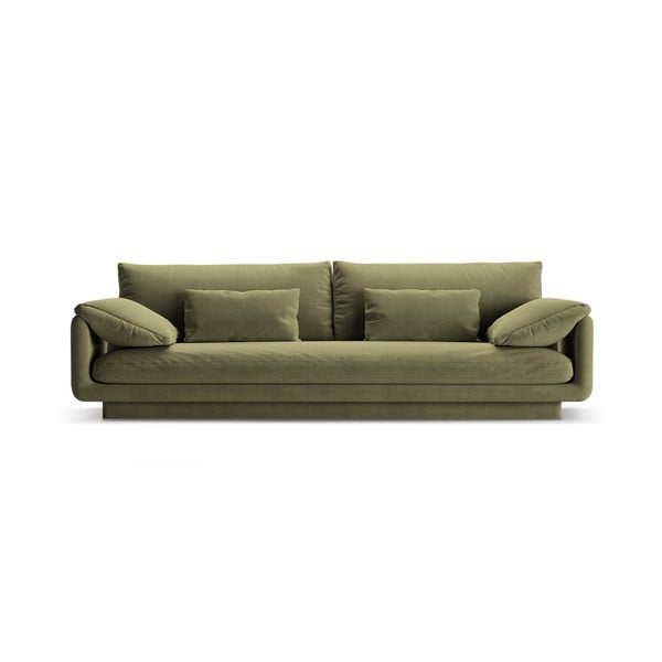 Svijetlo zelena baršunasti sofa 250 cm Torino – Micadoni 