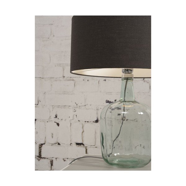 Stolna lampa s tamnoplavim sjenilom i konstrukcijom od recikliranog stakla Good &amp; Mojo Murano, ⌀ 30 cm-image-2