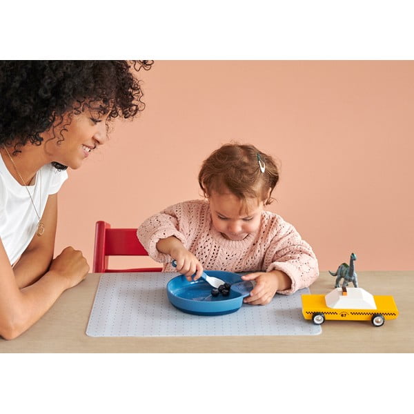 Bijele/svijetlo zelene plastične dječje žlice u setu 2 kom Little farm – Mepal-image-3