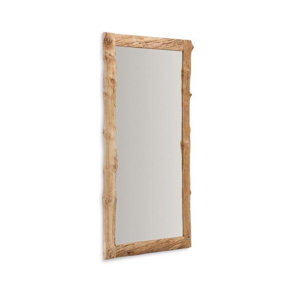 Zidno ogledalo s okvirom od masivnog drveta 105x200 cm Ibro – Kave Home-image-2