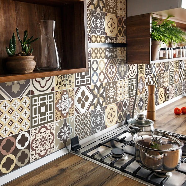 Set od 24 zidne naljepnice Ambiance Kenjito, 15 x 15 cm-image-3