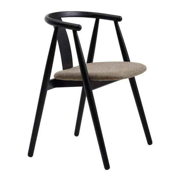 Crna/bež blagovaonska stolica Relate – Unique Furniture