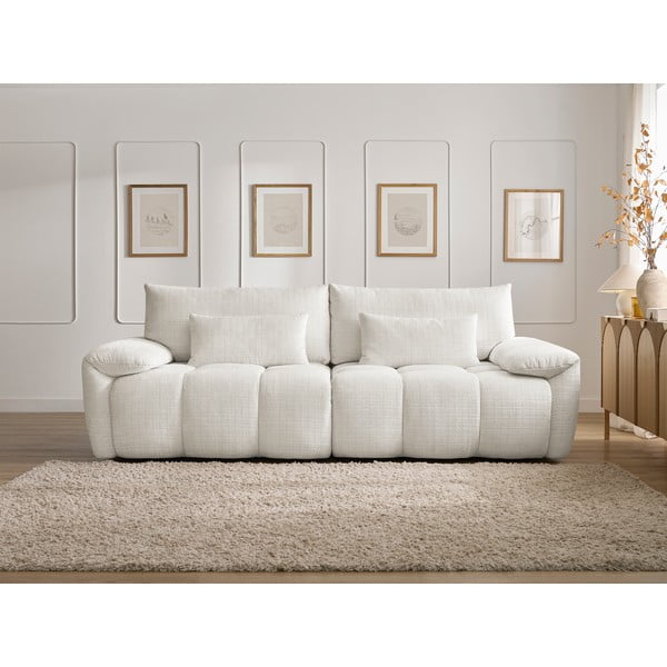 Bijela sofa od šenila 264 cm Ivane – Bobochic Paris-image-1