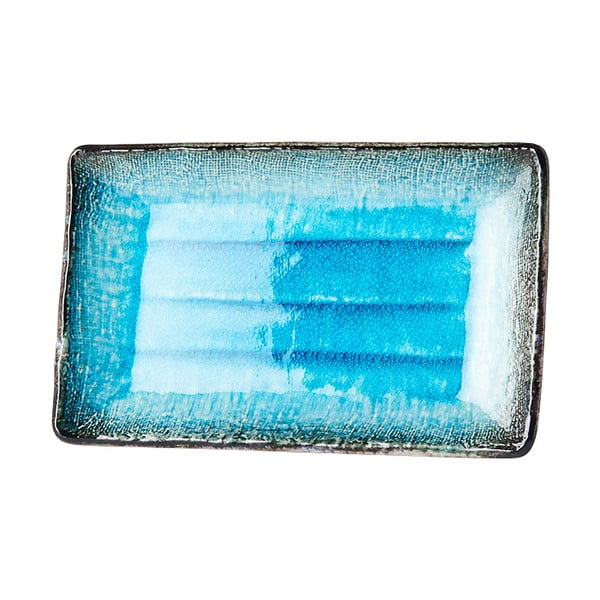 Plavi keramički tanjur za posluživanje MIJ Sky, 21 x 13,5 cm