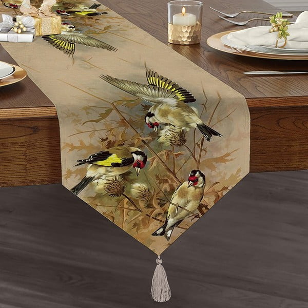 Nadstolnjak 45x140 cm Yellow Bird – Mila Home-image-2