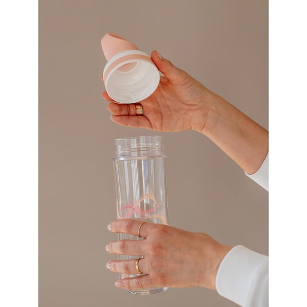 Ružičasto-bijela boca za vodu Equa Flow Wave, 800 ml-image-2