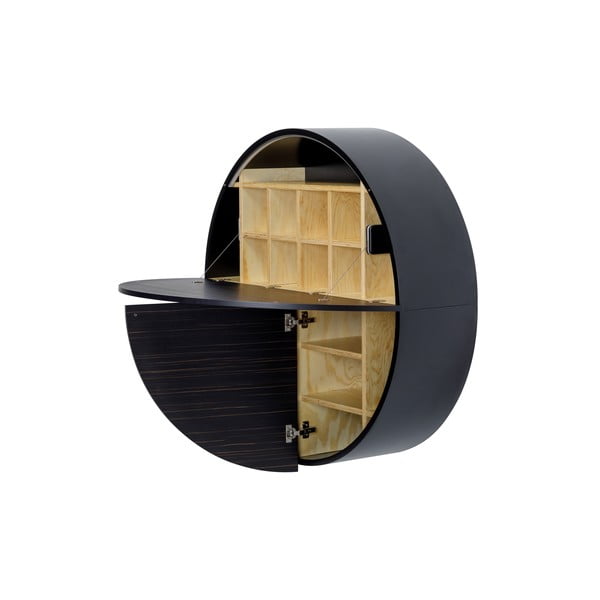 Crno-smeđi viseći sklopivi ormarić EMKO Pill-image-4