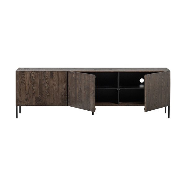 Smeđa TV komoda od masivnog bora 180x56x46 cm Bono – WOOOD-image-4