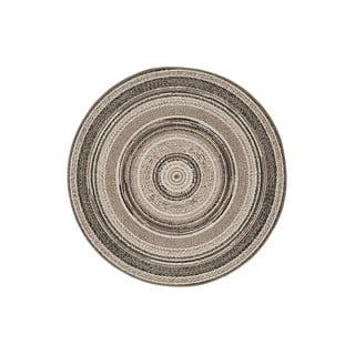 Sivi vanjski tepih Universal Verdi, ⌀ 120 cm