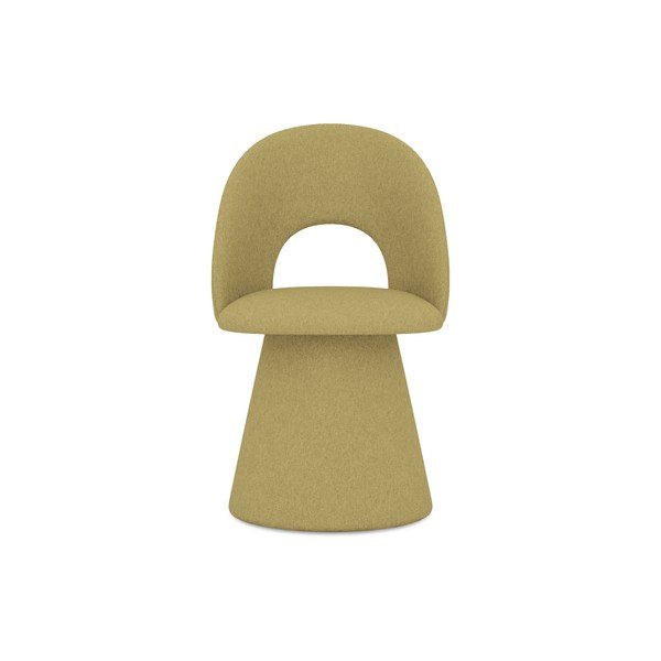 Senf žuta podstavljena blagovaonska stolica Kalo – Makamii-image-1