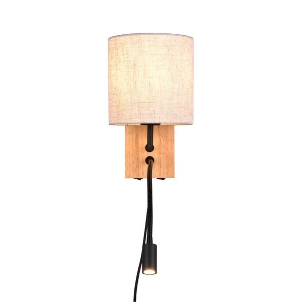 Bež/u prirodnoj boji zidna lampa ø 18 cm Nilam – Trio-image-3