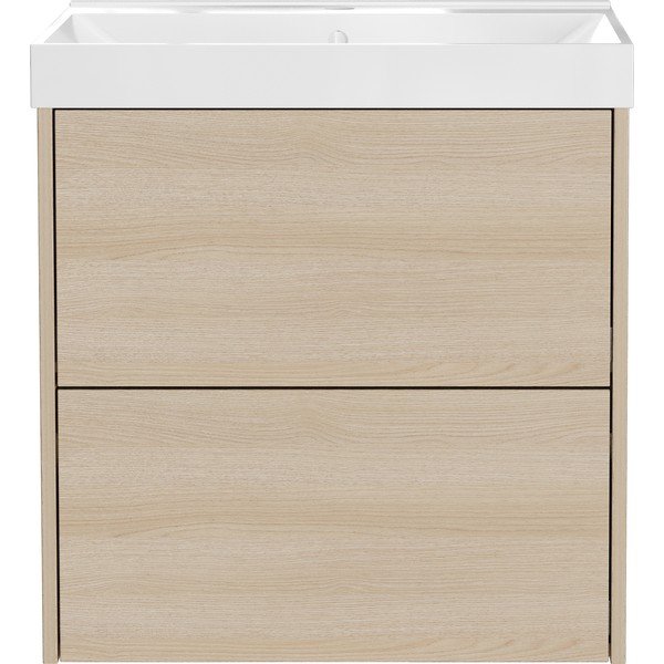 Zidni ormarić za ispod umivaonika u dekoru hrasta u prirodnoj boji 61x65 cm Bodera – Germania-image-3