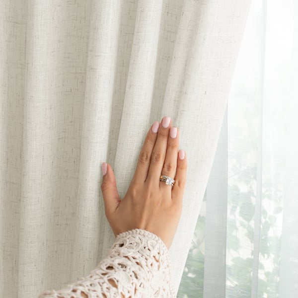 Zavjesa boje slonovače 140x250 cm Velari – Restilo-image-3