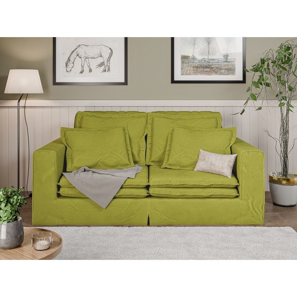 Svijetlo zelena sofa 196 cm Nora – Ropez-image-1