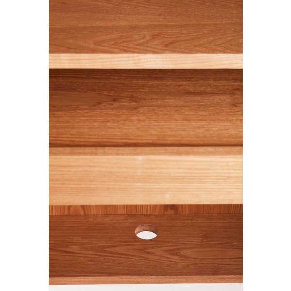 Ormarić u dekoru jasena s rupom za kabele u prirodnoj boji 100x140x45 cm Sion – Jotex-image-3