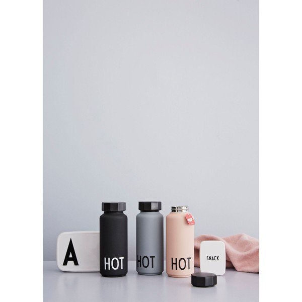 Ružičasta termo boca Design Letters Hot, 500 ml-image-1