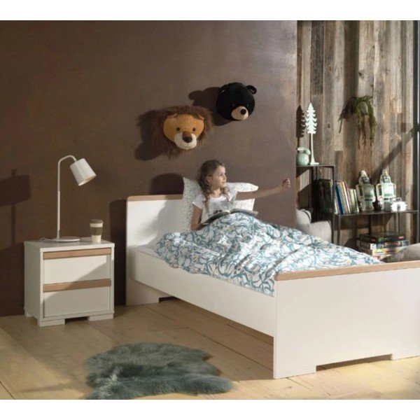 Bijeli dječji noćni ormarić London – Vipack-image-1