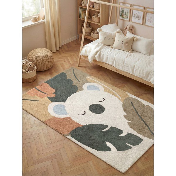 Krem periv/ručno rađen pamučan dječji tepih 140x200 cm Snuggle Rio – Hanse Home-image-1