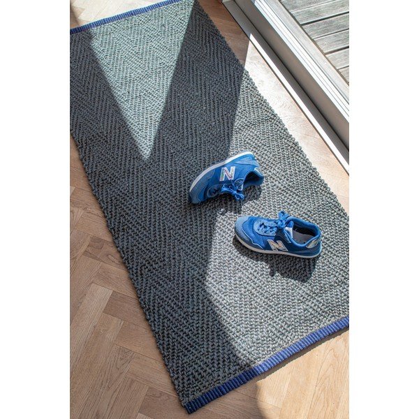 Tamno zelena jutena staza 70x150 cm Notes – Mette Ditmer Denmark-image-2