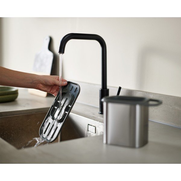 Metalni držač za deterdžente u sjajno srebrnoj boji Duo Steel – Joseph Joseph-image-3