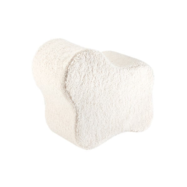 Krem dječji tabure od bouclé tkanine Cloud – Wigiwama-image-2
