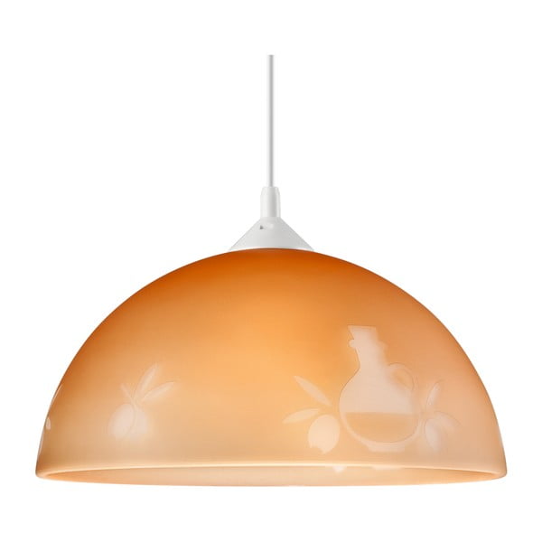 Smeđa viseća svjetiljka ø 30 cm – LAMKUR-image-1