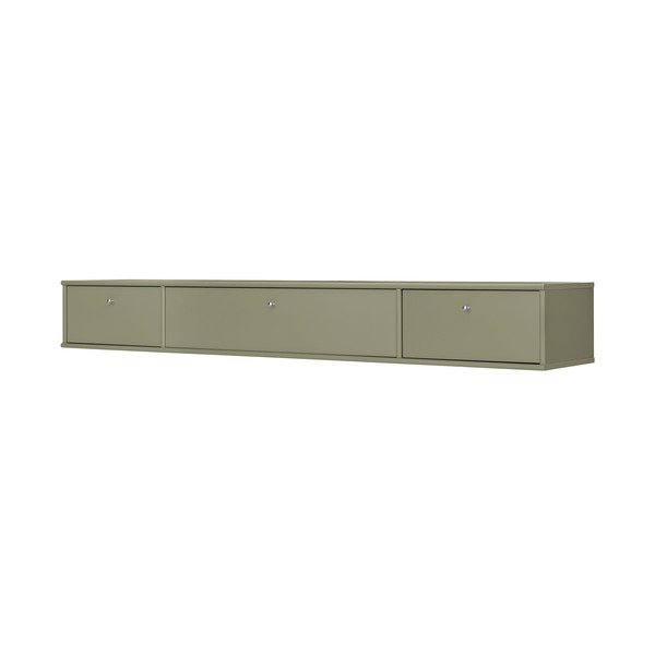 Kaki zelena TV komoda 176x22x32,5 cm Mistral – Hammel Furniture-image-1