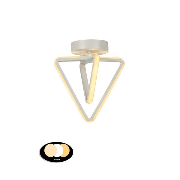 Bijela metalna LED stropna svjetiljka Baris – Squid Lighting-image-2