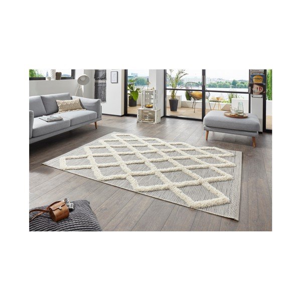 Sivi tepih Mint Rugs Handira Grid, 230 x 155 cm-image-2
