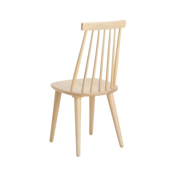 Barske stolice u setu 2 kom od masivnog kaučuka u svijetloj prirodnoj boji (visine sjedala 45 cm) Jolina – Ellos Home-image-3