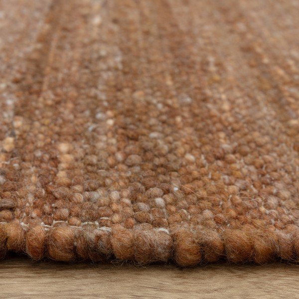 Obostrani/ručno rađen tepih od mješavine vune boje terakote 120x170 cm Birkdale Rust – Asiatic Carpets-image-4